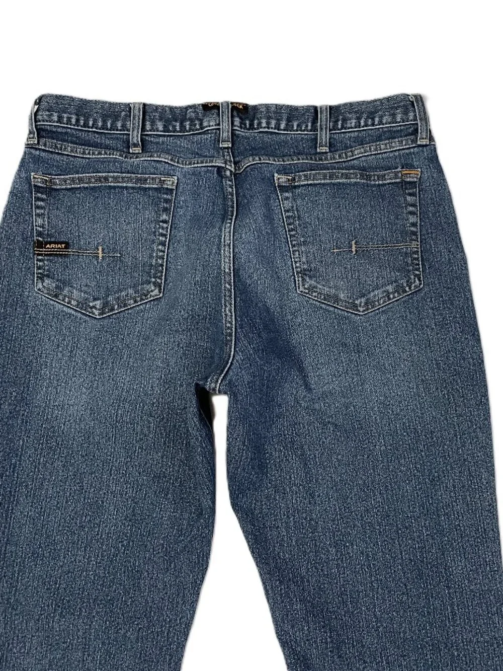 Ariat Rebar M4 Jeans Mens 36x34 Blue Relaxed Bootcut Construction Workwear